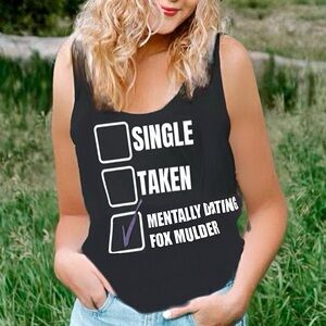 Fox Mulder (X Files) Tank Top. Size Medium